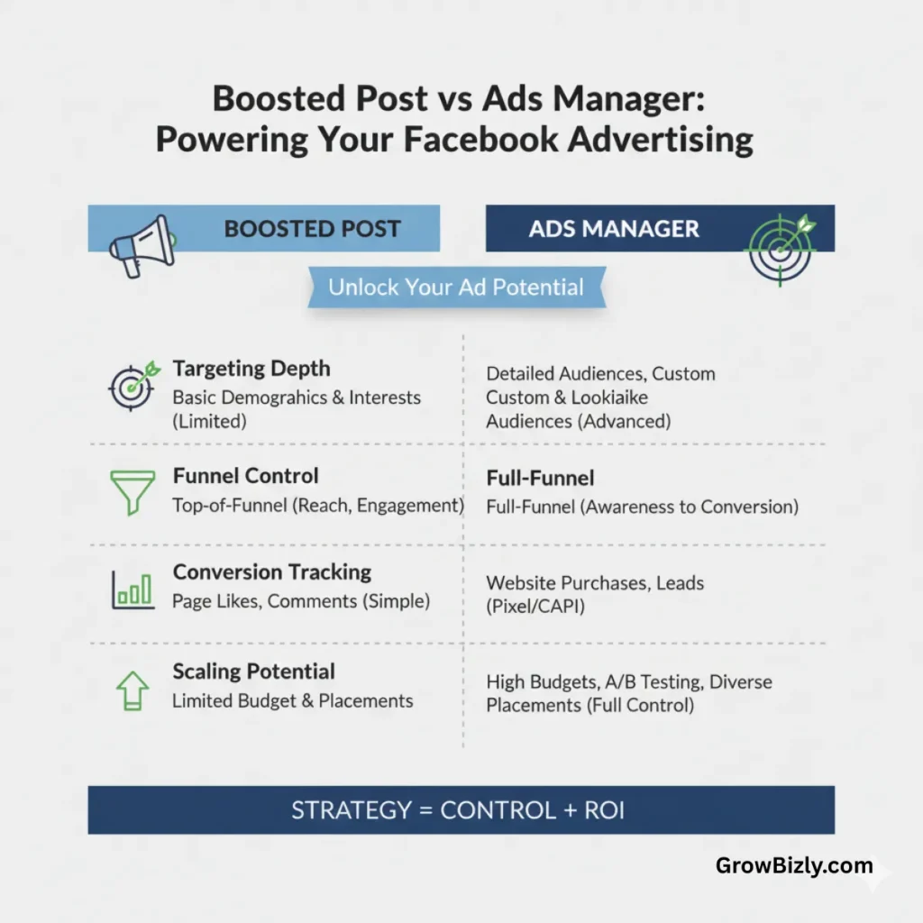 Boosted Posts vs. Ads Manager Campaigns