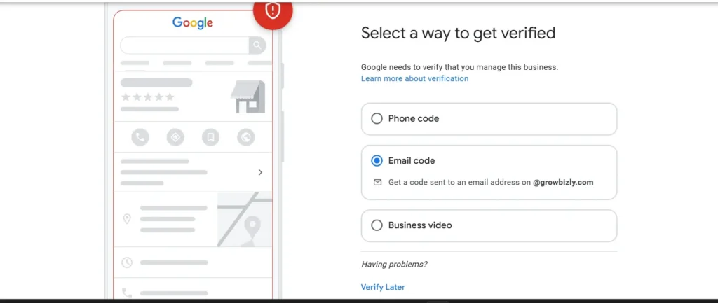 How to Verify a Google Business Profile by email