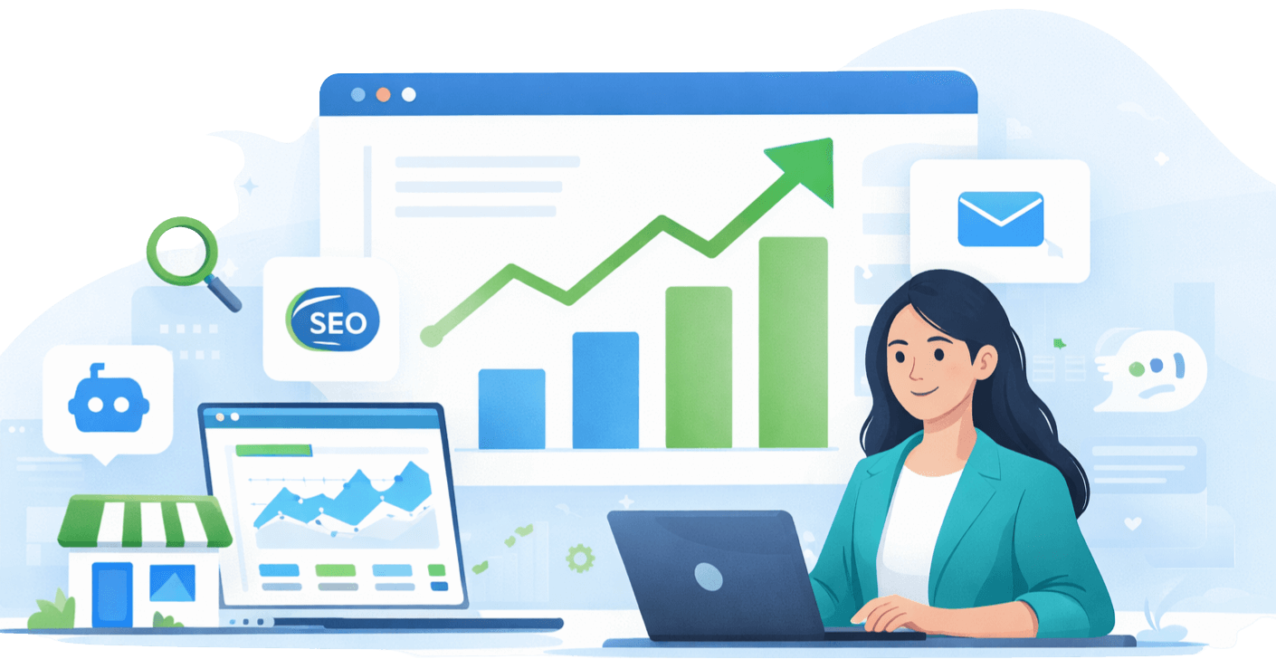 GrowBizly Hero section image